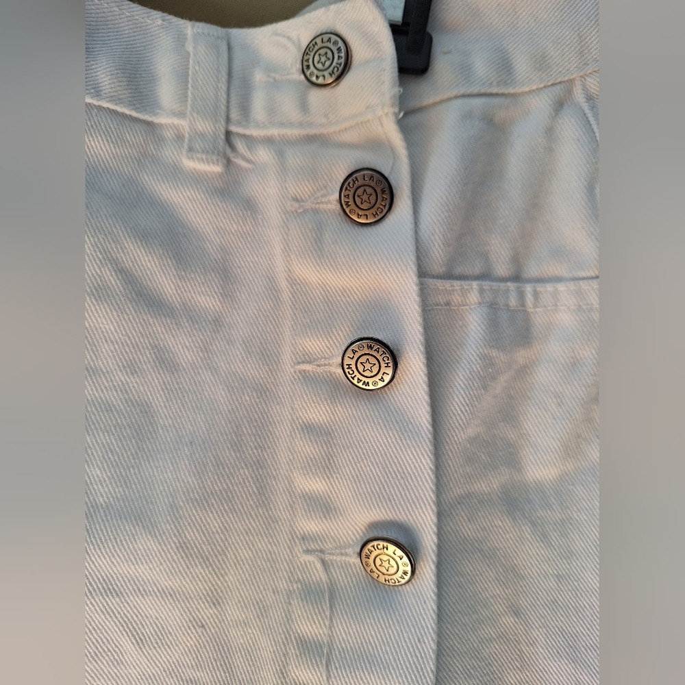 Vtg Wacha L.A. white skirt-pants Sz.11/12 - Picture 6 of 8
